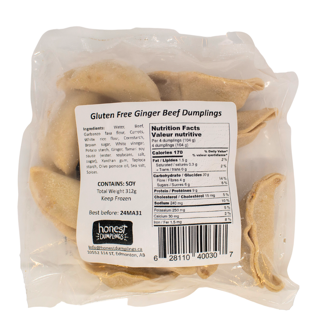 (Gluten Free) Ginger Beef Dumpling